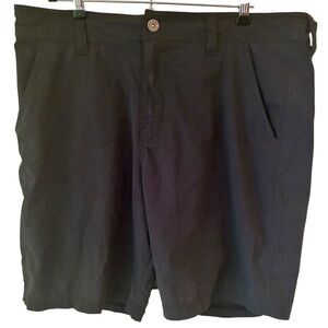Prana Men’s Double Peak Charcoal Gray Standard Fit Hiking Shorts Size 34